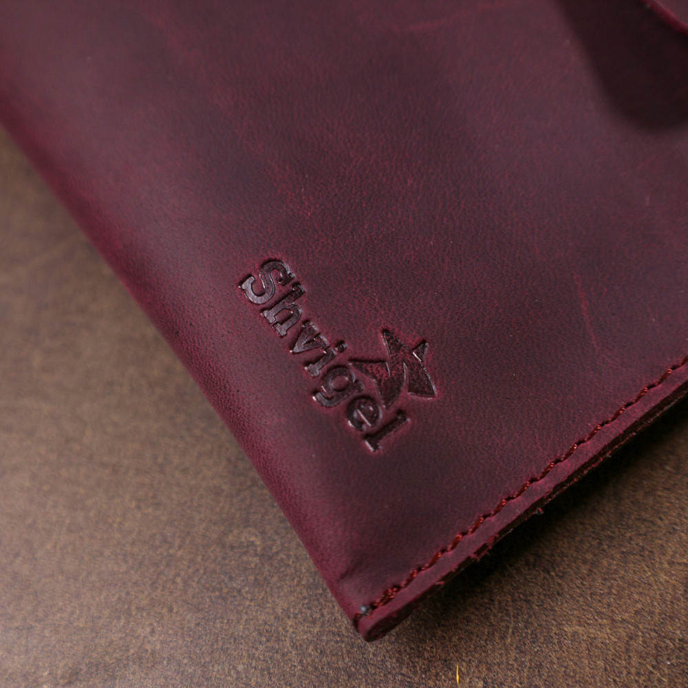 Винтажная женская тревел-косметичка Shvigel 16429 Бордовый Киев - изображение 10