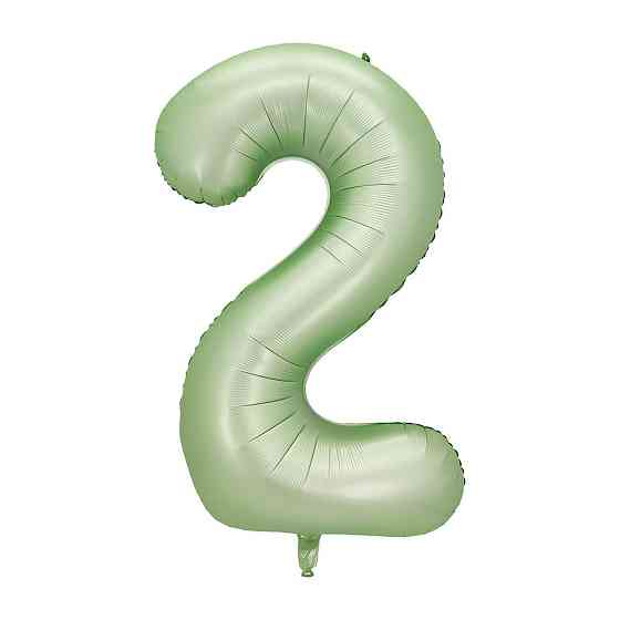 Кулька цифра 2 фольгована 40 дюймів оливковий Київ