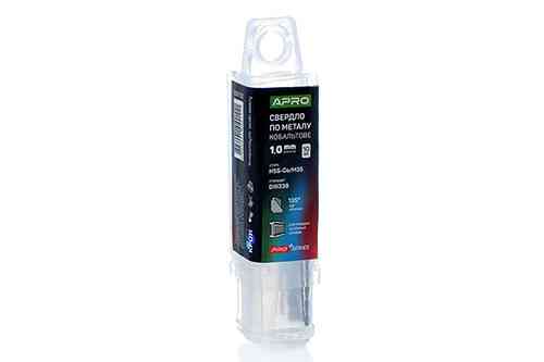 Свердло для металу кобальтове HSS-Co/M35 Ø 1.0 мм (тубус, раз 10 шт.) PRO APRO Рівне