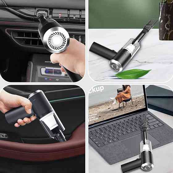 Автомобильный пылесос + 3 насадки, 120Вт, от USB, AS-228 / Беспроводной пылесос / Ручной пылесос Киев