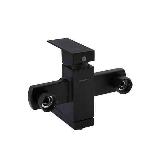 Змішувач для ванни з душовим гарнітуром Kroner KRP Edelstahl Kubus - SCH060 чорний Київ