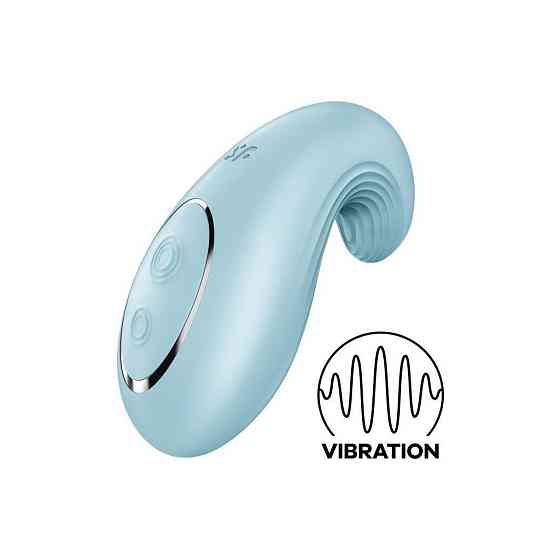 Вибратор Satisfyer Dipping Delight Light Blue, 2 мотора, гибкий кончик Sex Aura Киев
