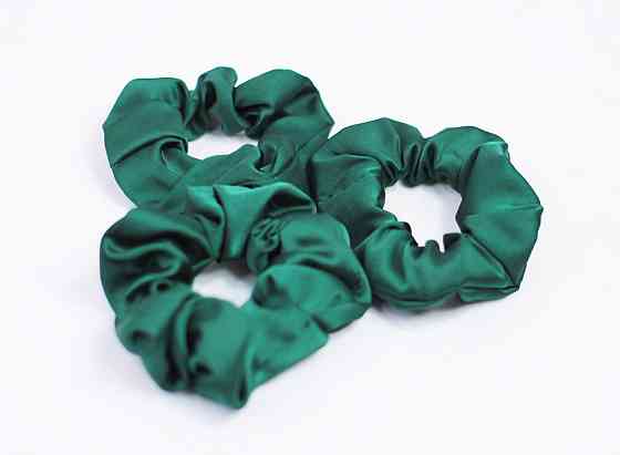 Гумка для волосся шовкова Зелений Харків