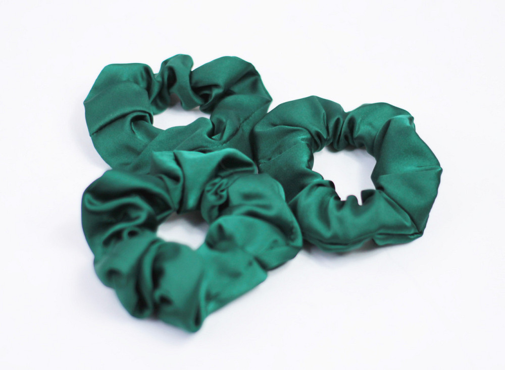 Гумка для волосся шовкова Зелений Харків - фото 1
