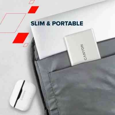 Батарея универсальная Canyon 10000mAh OnPower 511 PD20W Magnetic wireless MagSafe Grey (CNS-CPB511G) Винница