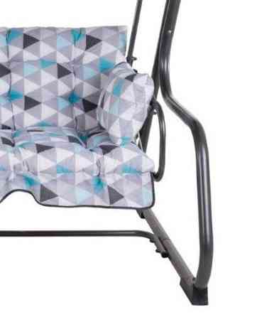 Гойдалка садова Patio Ravenna, синій геометричний принт Київ