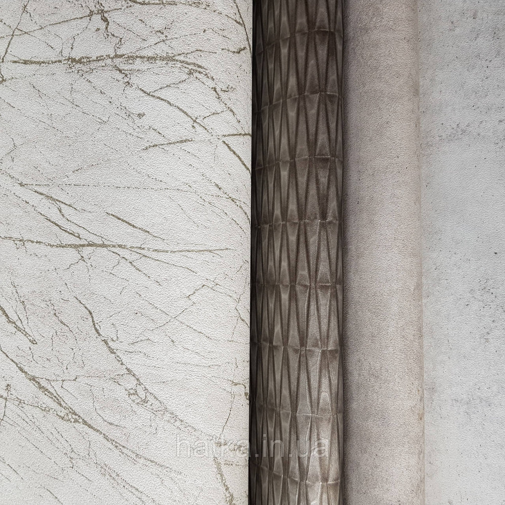 Шпалери вінілові на флізелін Rasch Factory 0.53х10,05 абстракція зріз каменю під мармур біло молочні 428926 Київ - фото 2