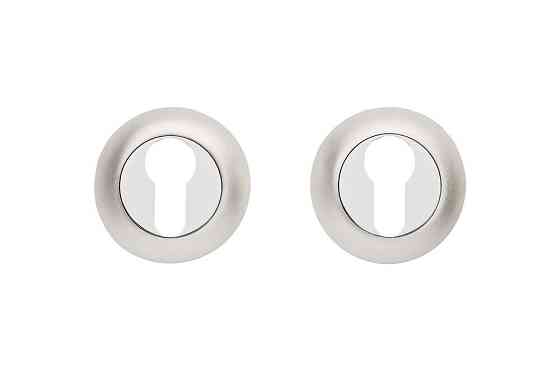 Накладки на циліндр Gavrohe  A5-EH PW/CP білий перлинний/ хром Київ