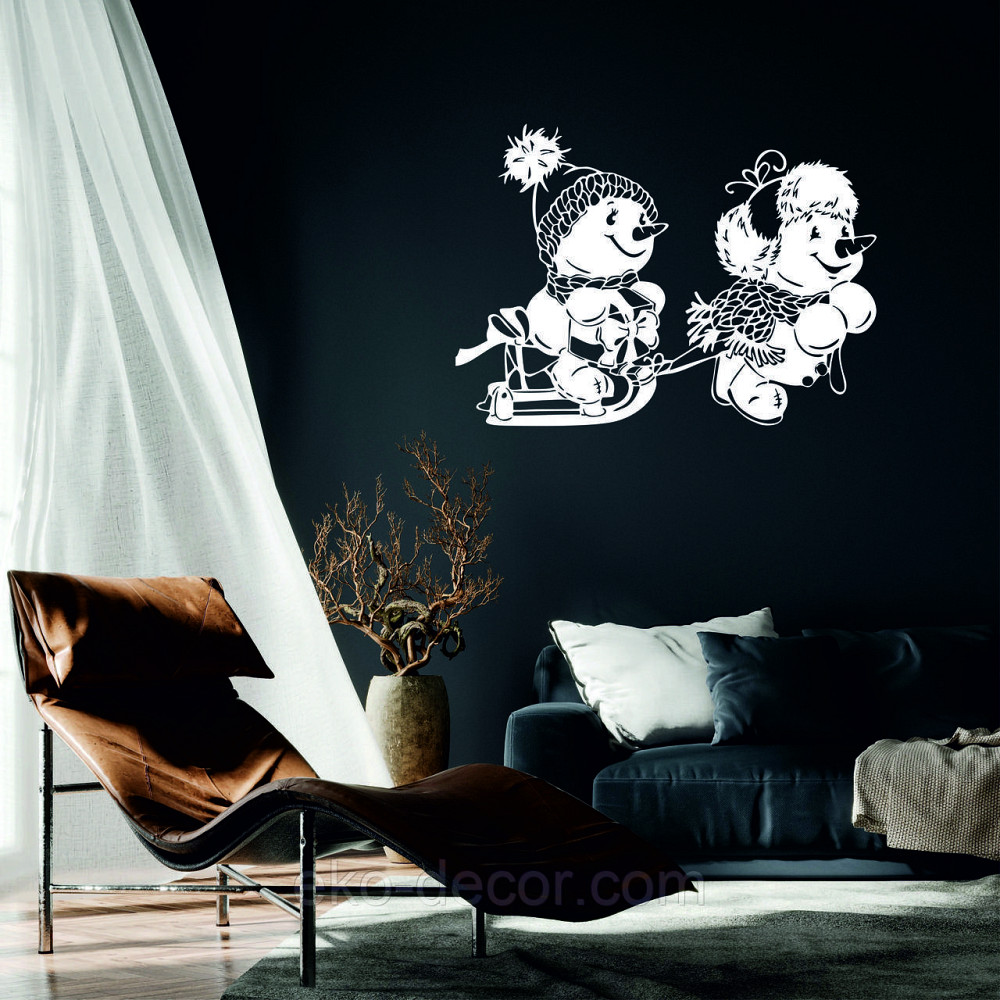 Декоративное настенное Панно «Снеговик», Декор на стену Киев - изображение 1