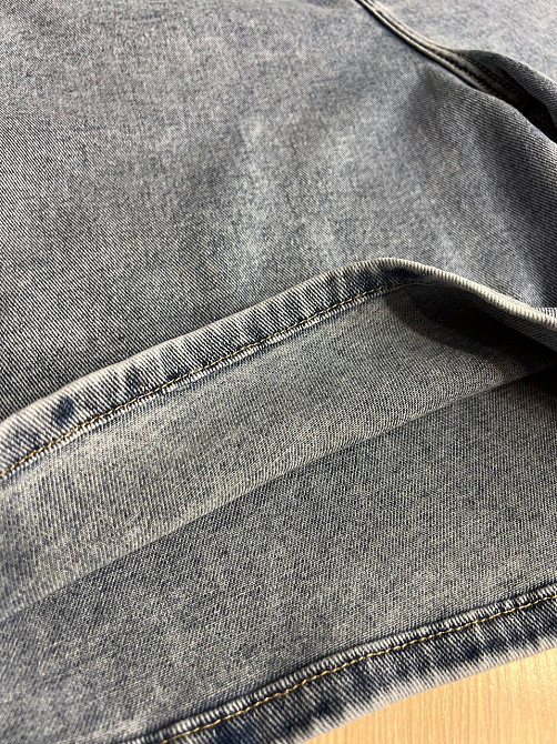 Шорти жіночі джинсові Liana 4-015 бермуди висока посадка великі розміри стрейч блакитні, блакитний, 30, 30, 81 см, 112 см Київ - фото 16