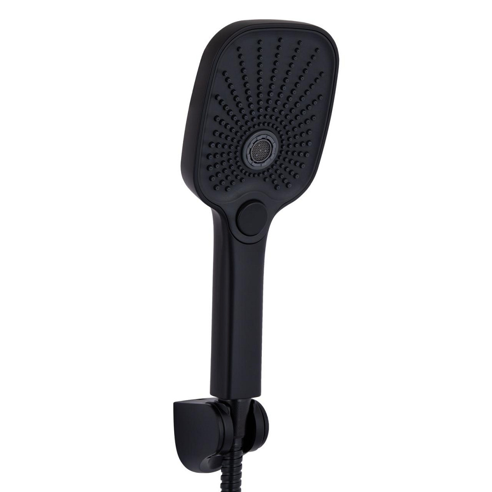 Змішувач для ванни Qtap Gemini (з душовим гарнітуром) QTGEM259BLM45682 Black Matt Київ - фото 4