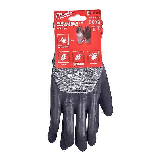 Рукавиці робочі зимові MILWAUKEE, з опором порізам 3/С рівня, розмір 7/S, (72шт) Одеса