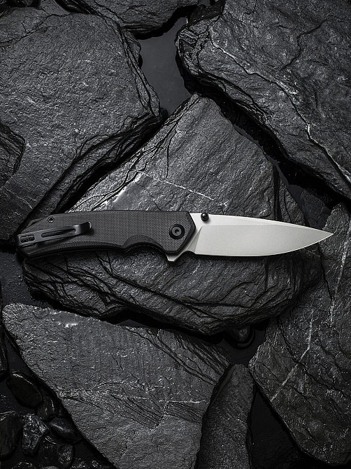 Нож складной туристический Civvi Brazen, (8.8 см) 14C28N / G10 черный Киев - изображение 9