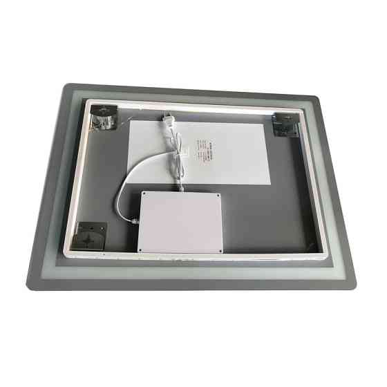 Зеркало Zerix Sansa MR01-80x60-REVERSE с LED Touch, Anti-fog, диммером, регулятором яркости (ZX6049) Киев