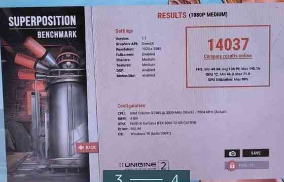 Відеокарта; Palit RTX 3060 12Gb. Київ