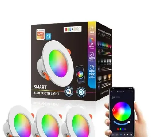 Светильник умный Tuya Smart LED WiFi встраиваемый 2700-6500 K 10W Коломия - фото 1