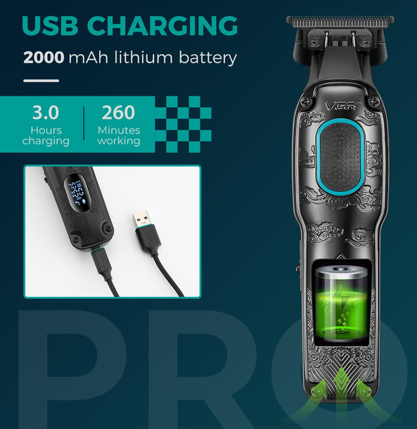 Тример бороди та вусів VGR V-254 Дніпро - фото 3