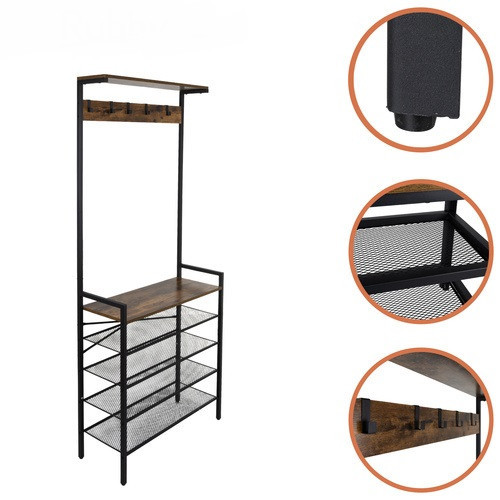 Полка с вешалкой для хранения обуви 189 см Ruhhy (27035) Нововолынск - изображение 2