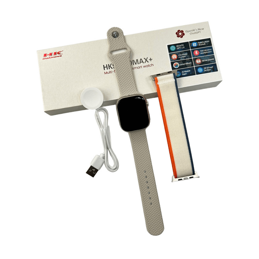 Смарт-годинник HK 9 Pro Max Plus 45mm. 230 mAh. IP67 Amoled Grey Київ - фото 5