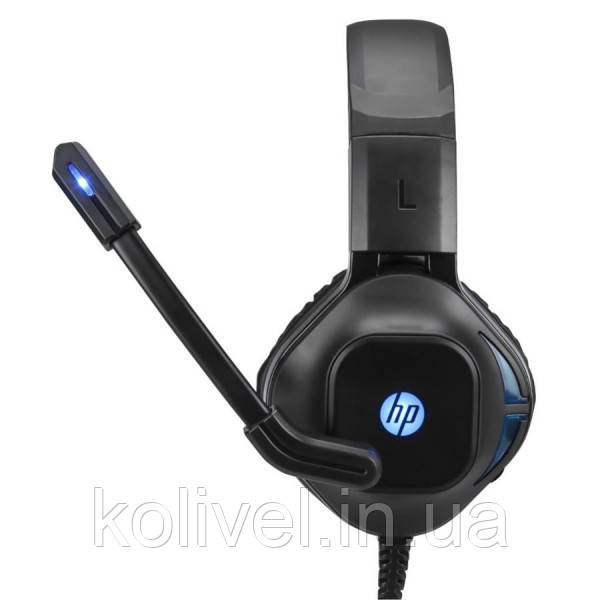 Навушники з мікрофоном HP DHE-8002 Gaming, Red LED, Black (DHE-8002) Киев - изображение 2