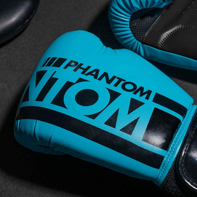 Боксерські рукавиці Phantom APEX Neon Blue 12 унцій (капа в подарунок) Каменское - изображение 5
