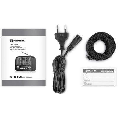 Портативный радиоприемник REAL-EL X-520 Black Винница - изображение 8