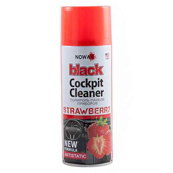 Поліроль для панелі приладів Nowax Cockpit Cleaner Spray Полуниця, 450мл Львів
