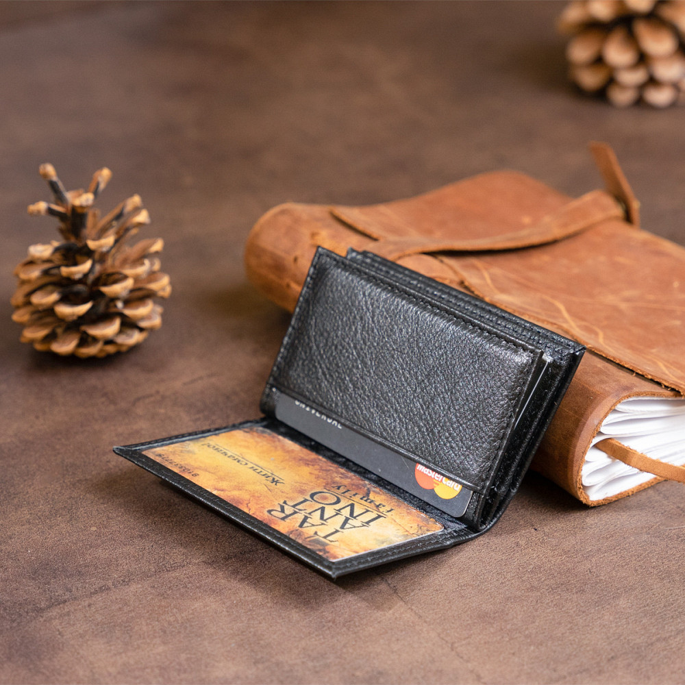 Візитниця-книжка ST Leather 19213 Чорна Київ - фото 2