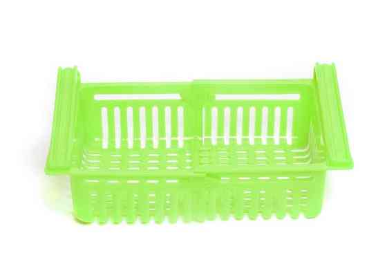 Розсувний пластиковий контейнер для зберігання продуктів у холодильнику Storage rack / 7240 Дніпро