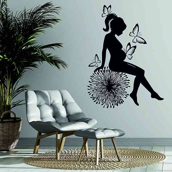 Декоративное настенное Панно «Женское счастье», Декор на стену 90*68 см, Черный Киев