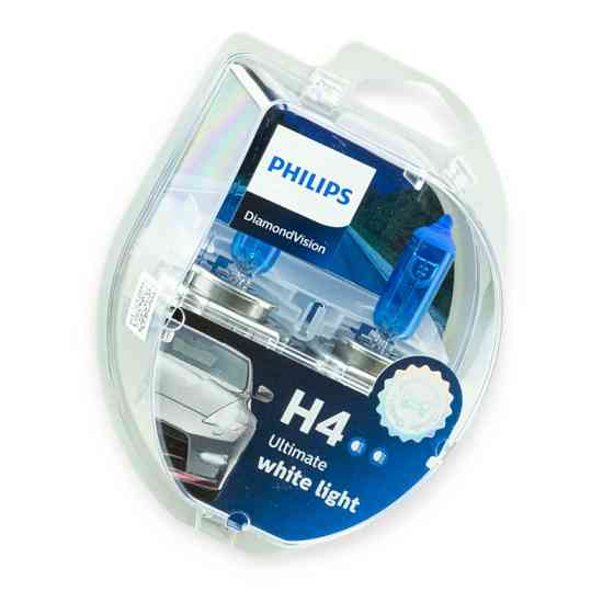 Автолампа 12V 60, 55 (43) PHILIPS Diamond Vision 5000K (2шт) H4 Мукачево