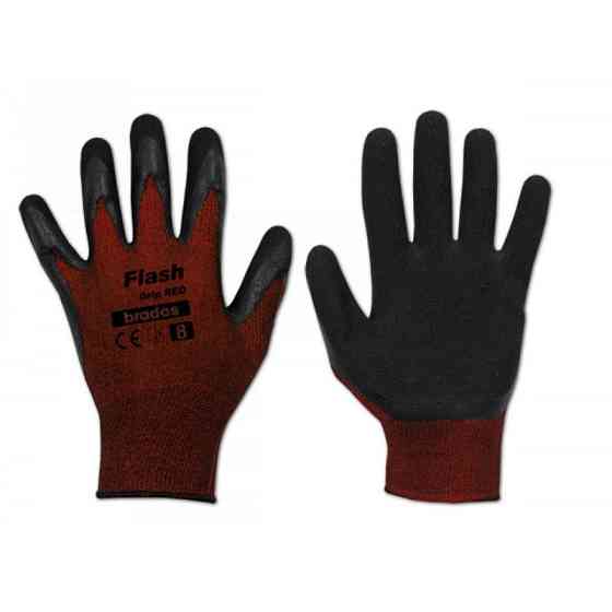 Рукавички захисні FLASH GRIP RED латекс, розмір 6, RWFGRD6 Київ