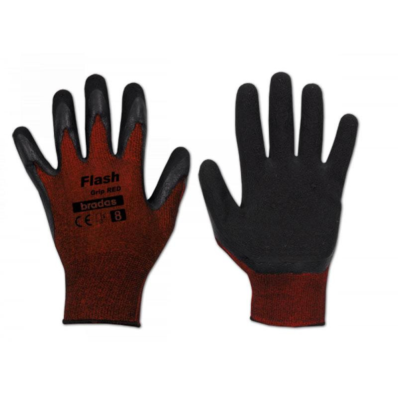 Рукавички захисні FLASH GRIP RED латекс, розмір 6, RWFGRD6 Київ - фото 1