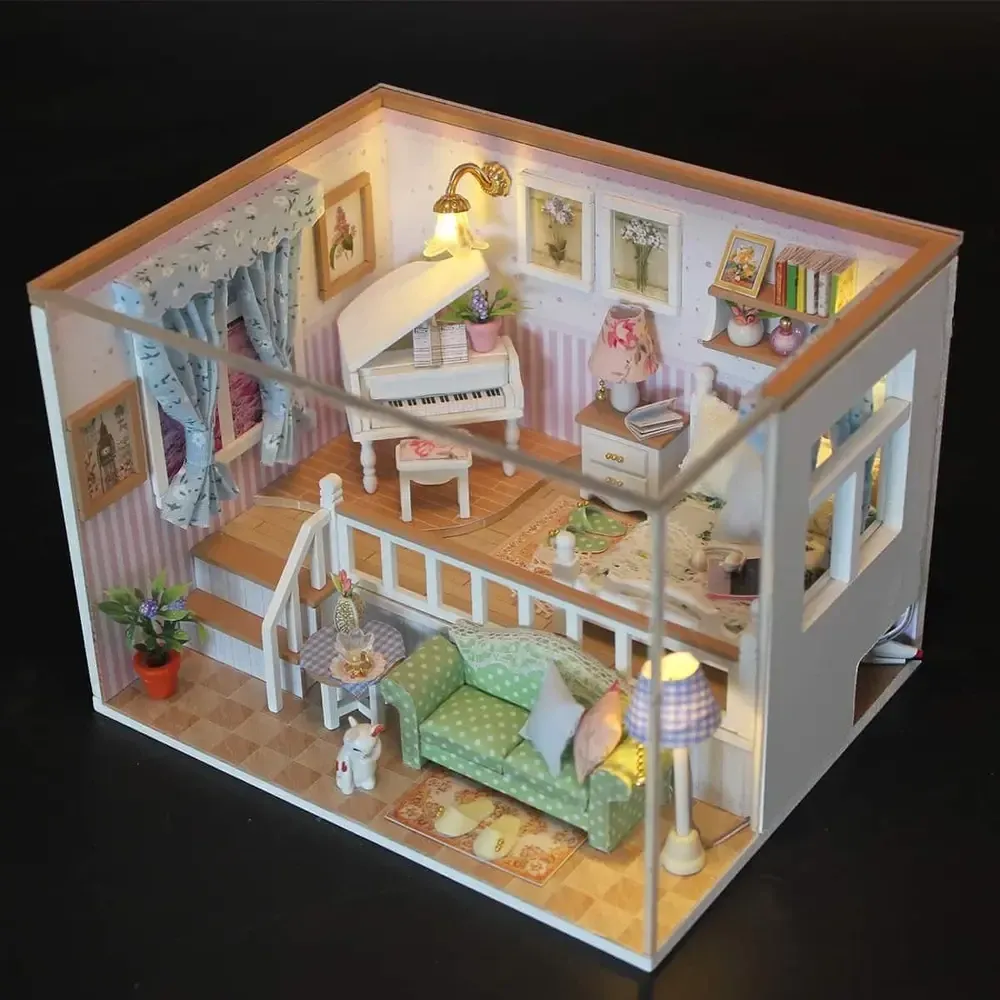 3D Румбокс DIY dollhouse "Because of You" + Пилозахисний купол M026 Київ - фото 2