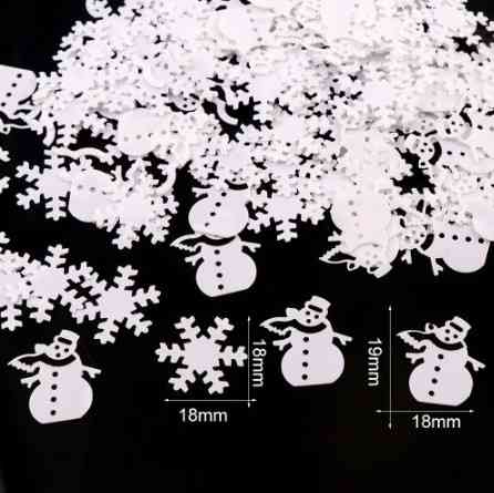 Новогодний конфетти Снеговики 15 г белый Киев