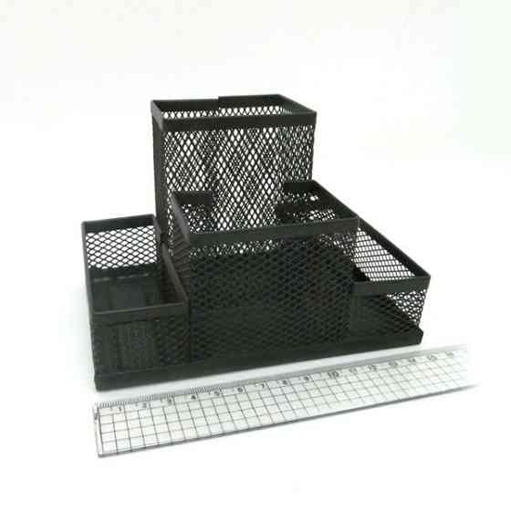 IMG-3684-B Органайзер настольный метал. 15*10*10см 