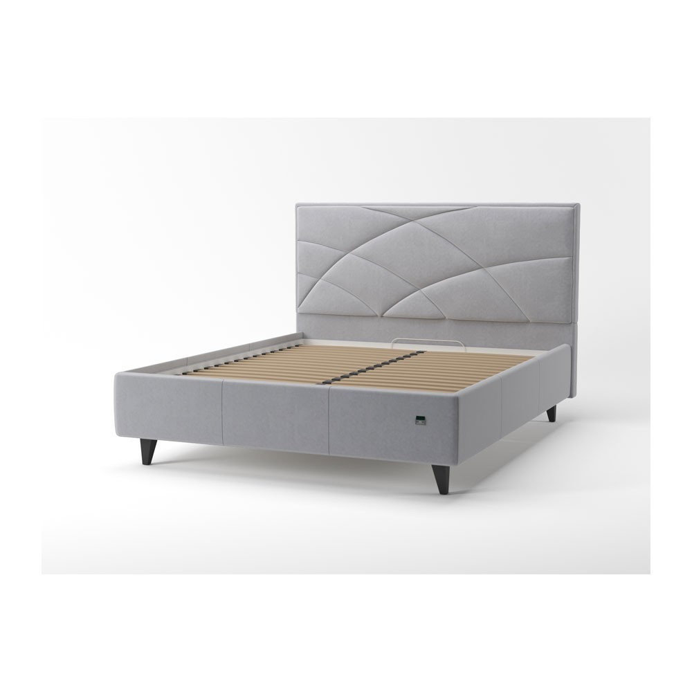 Ліжко NettaDesign Eco Lounge Standart на ніжках 140x190 світло-сірий Київ - фото 3
