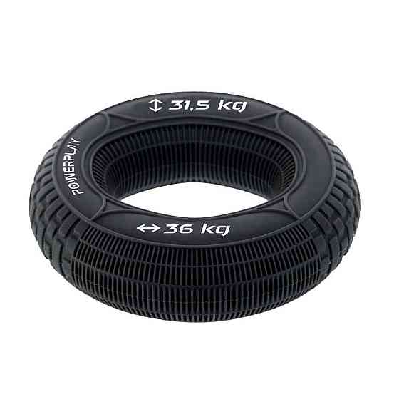 Эспандер кистевой силиконовый PowerPlay PP-4330 Hand Grip Loops Hard 31.5-36 кг. Черный Киев