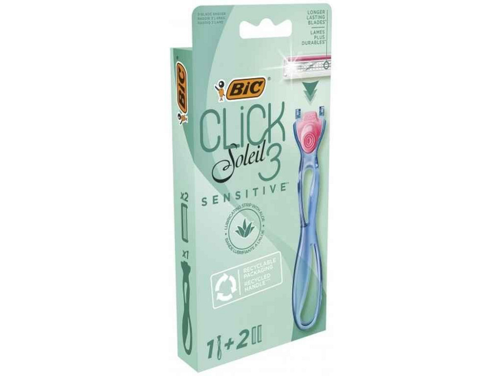 Станок для бритья 1шт жен Miss Soleil Click Sensitive 2 картриджа ТМ BIC Киев - изображение 1