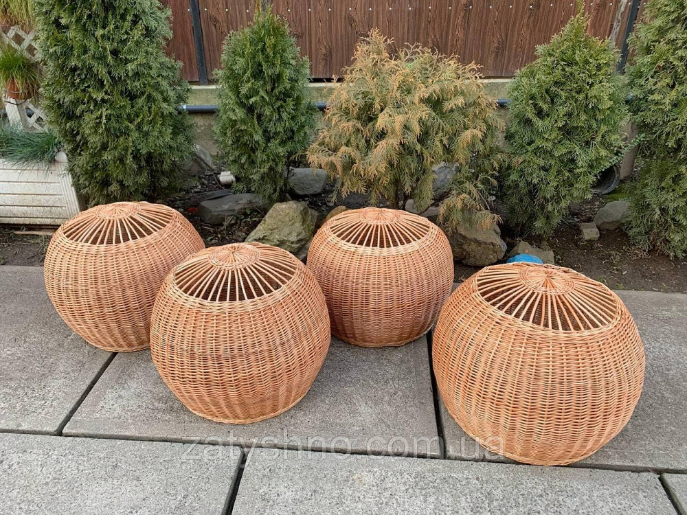 Обьемная плетеная люстра из лозы, в виде шара Киев - изображение 4