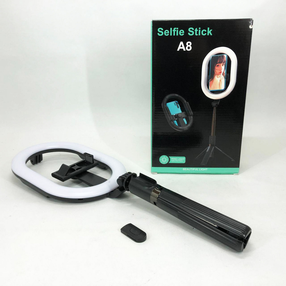 Освітлення для блогера Selfie Stick A8, Професійна лампа, Кольцевой свет, Лампа для тиктокерів RI-56 Львов - изображение 3