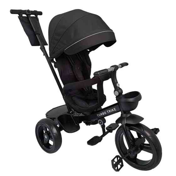 Велосипед дитячий триколісний MT 1001-1 Elegant Black з батьківською ручкою Вінниця