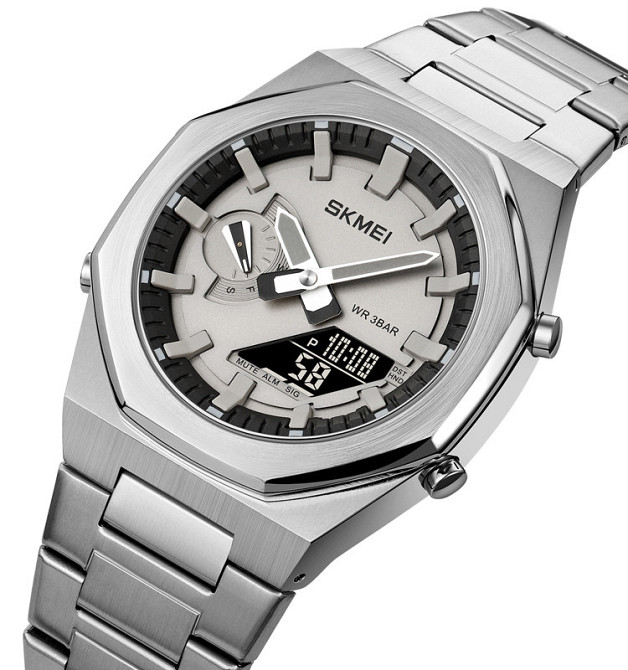 Skmei 1816SIBK Silver-Black SBR Киев - изображение 2