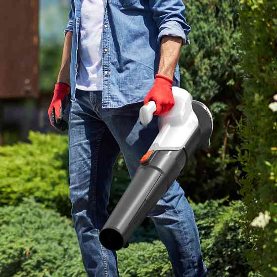 Воздуходув-пылесос садовый Litheli, питание от павербанка (УМБ Litheli Power Bank 10000 mAh, 45W, 2А в Киев