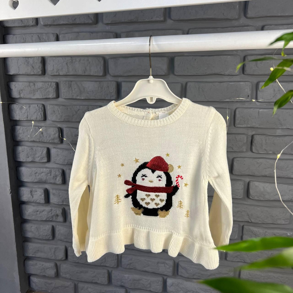 Дитяча Вязана Кофта для Дівчинки LC Waikiki Біла 3-4роки (98-104см) пакунок малюка Киев - изображение 1