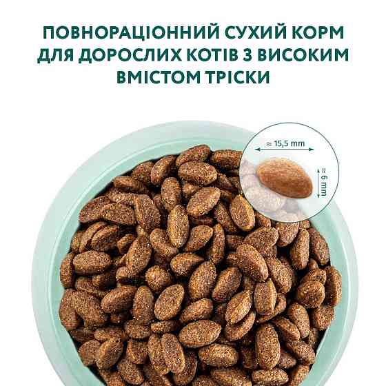 Сухой корм для взрослых кошек Оптимил Optimeal с высоким содержанием трески, 4 кг Винница