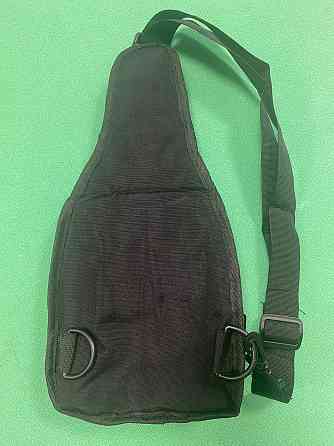 Мужская сумка тактическая через плечо 40 на21см 3 кармана спереди и 2 кармашки боковых черный Киев