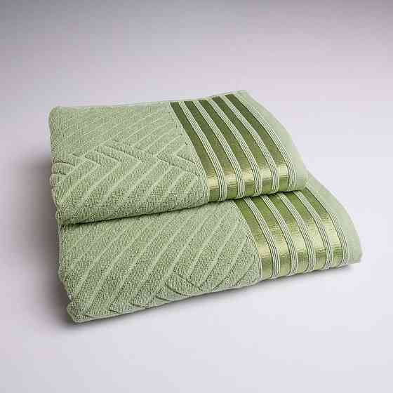 Комплект махровых полотенец SOFT 2шт GM Textile 50х90см, 70х140см 500г/м2 (Мятный) Сумы