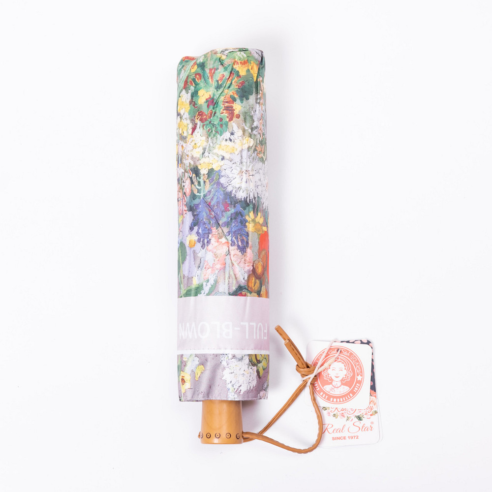 Розовый механический зонт с принтом 99 см Киев - изображение 3