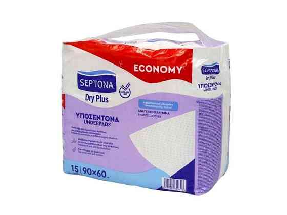 Пелюшки для дорослих 15шт вологопоглинаючі Dry Plus 60*90см ТМ SEPTONA Київ